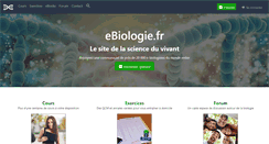 Desktop Screenshot of ebiologie.fr