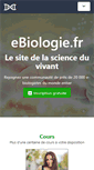 Mobile Screenshot of ebiologie.fr
