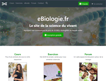 Tablet Screenshot of ebiologie.fr